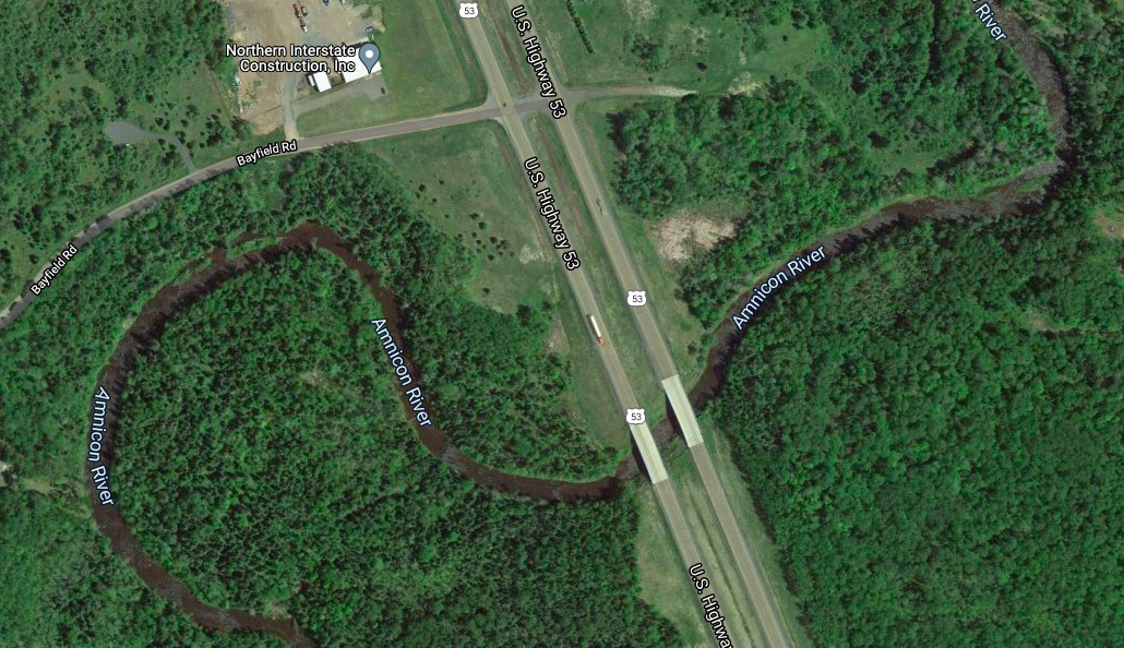 Highway 53 bridge over the Amnicon River
